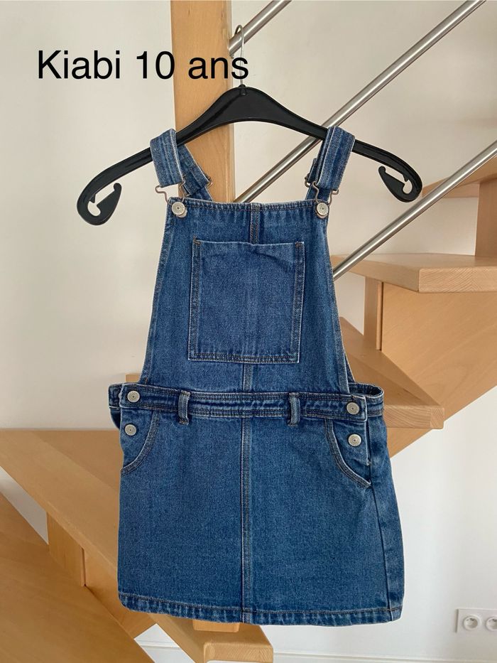 Robe salopette en jean