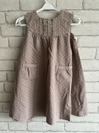 Robe velours cyrillus taille 24 mois en très bon état