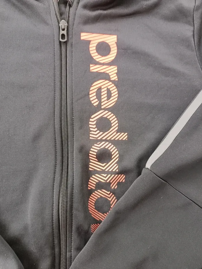 Veste garçon adidas noire et orange taille 15/16ans - photo numéro 3