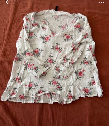 T-shirt manche 3/4 fleurie