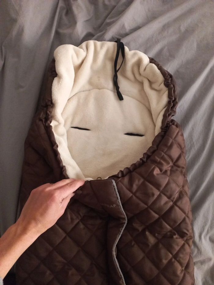 Couffin chaud poussette molletonné - photo numéro 3