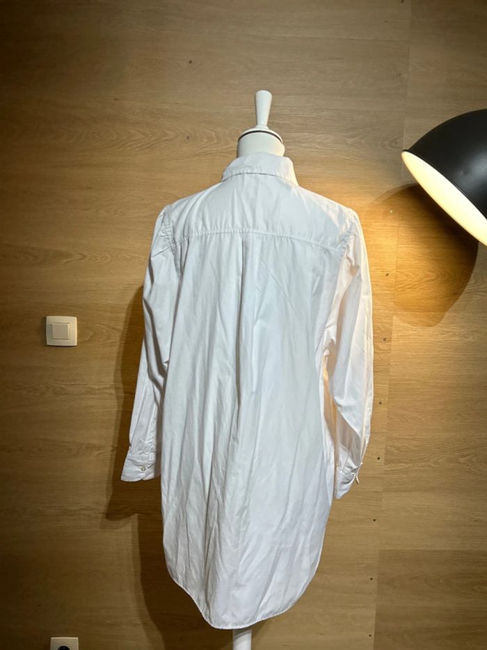 Chemise longue blanche stradivarius S oversize - photo numéro 3