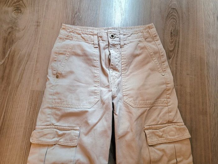 Pantalon cargo beige Pull&Bear T32 - photo numéro 2