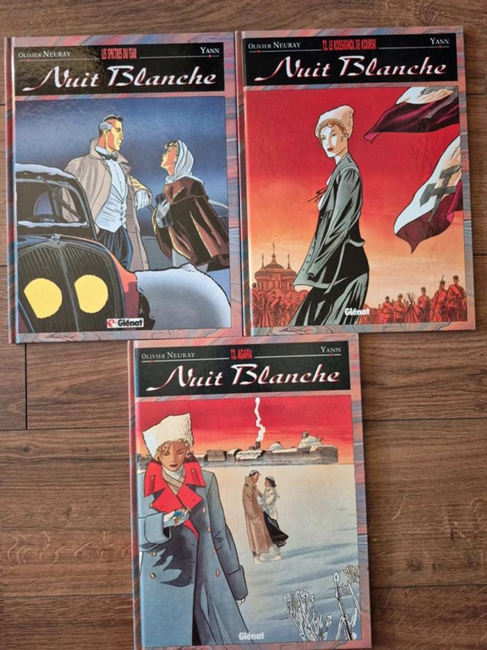 Lot de 3 bandes dessinées Nuit Blanche