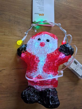 Bonhomme père noel lumineux a led Neuf