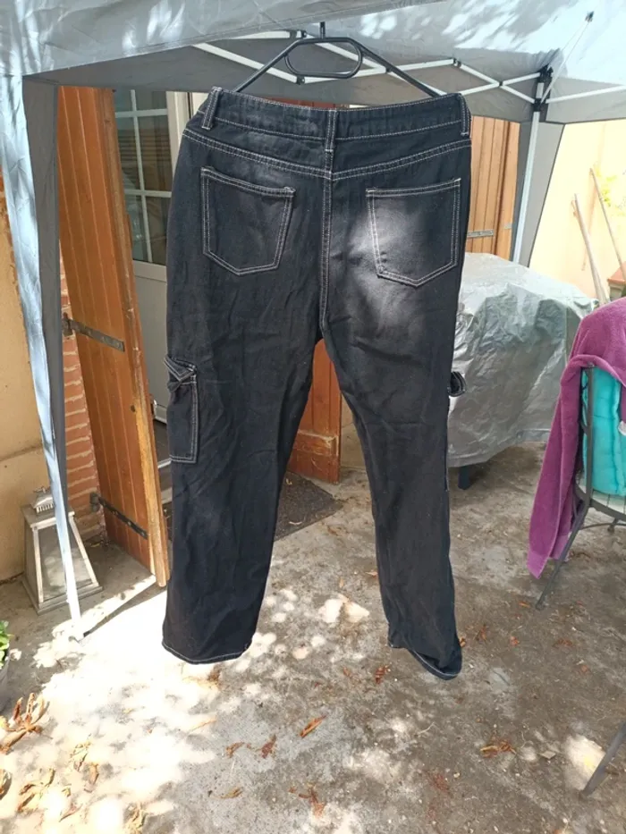 Pantalon noir cargo shein - photo numéro 8