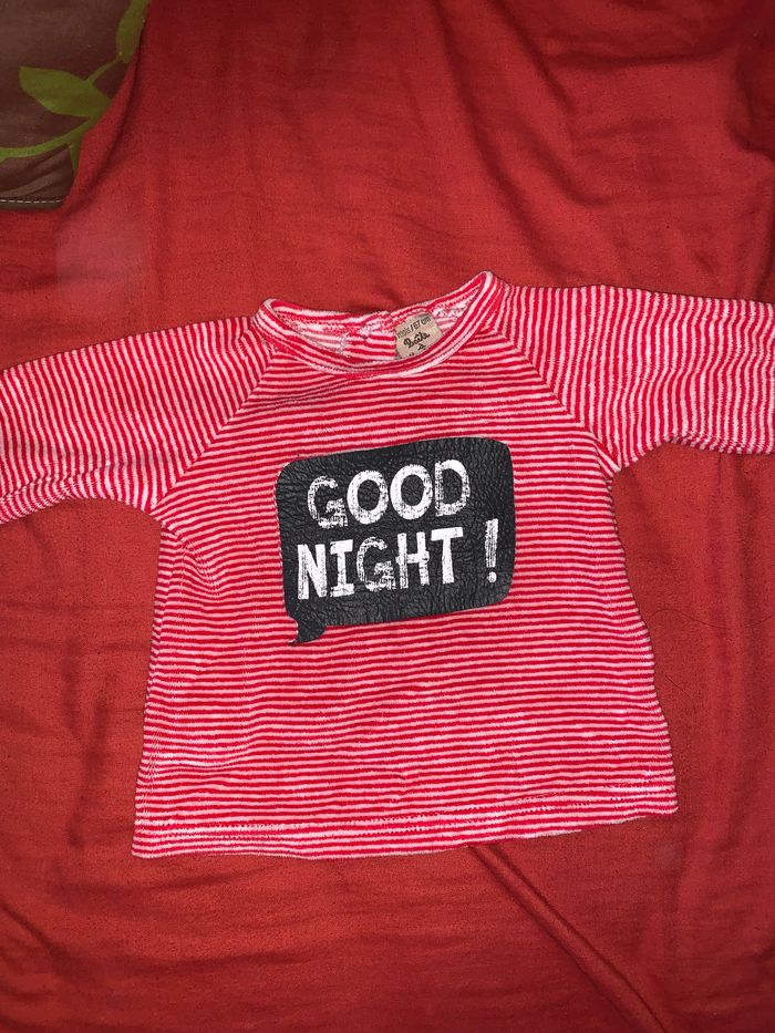 Haut de Pyjama velours taille 6 mois Boîte à malices