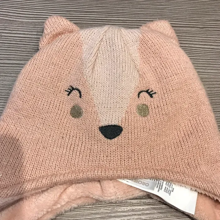 Bonnet snood rose chat coeur doré fille Orchestra 18/24 mois 🌸 - photo numéro 5