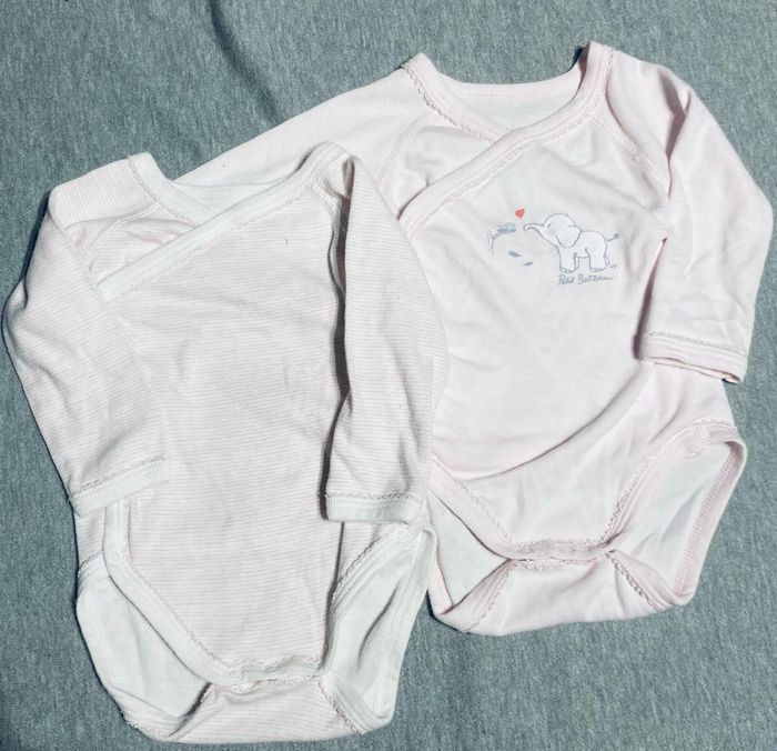 Lot 4 bodys Petit bateau / absorba - photo numéro 2