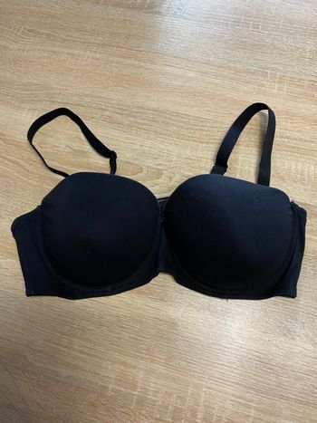 Soutien gorge noir rembourré bretelles amovibles 100C