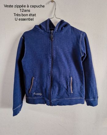 Veste à capuche 12ans
