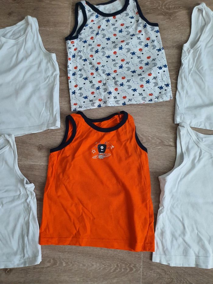 Lot de 6 débardeurs garçon taille 3-4 ans - photo numéro 3