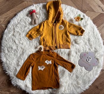 Ensemble Bébé Garçon Kiabi - 3 mois - Jaune Moutarde & Marron
