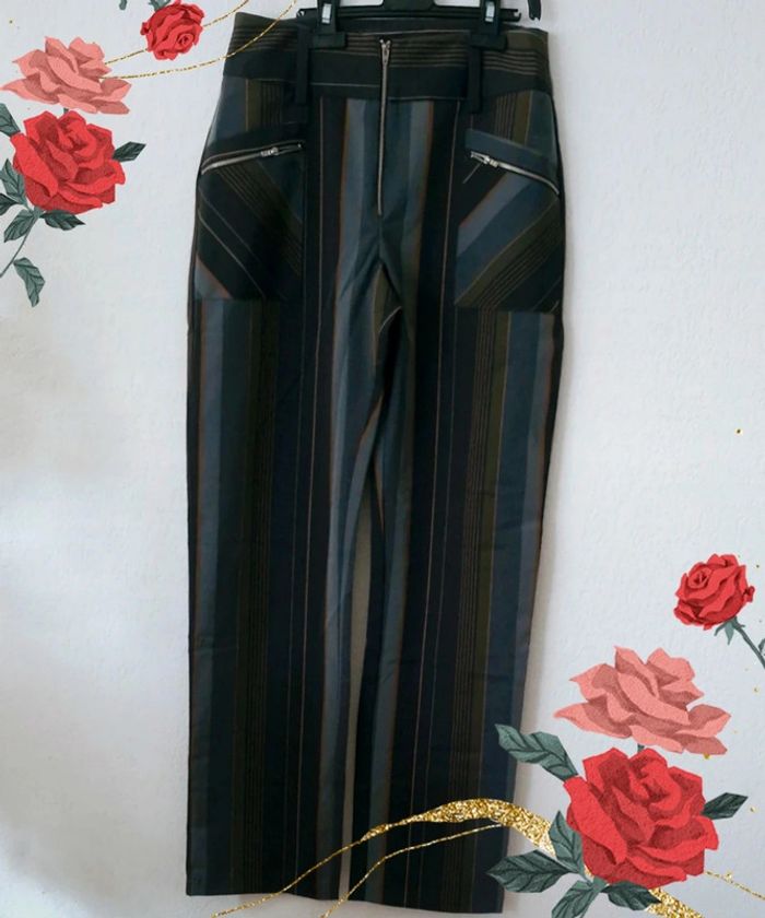 🤎 Pantalon gris pour femme taille L