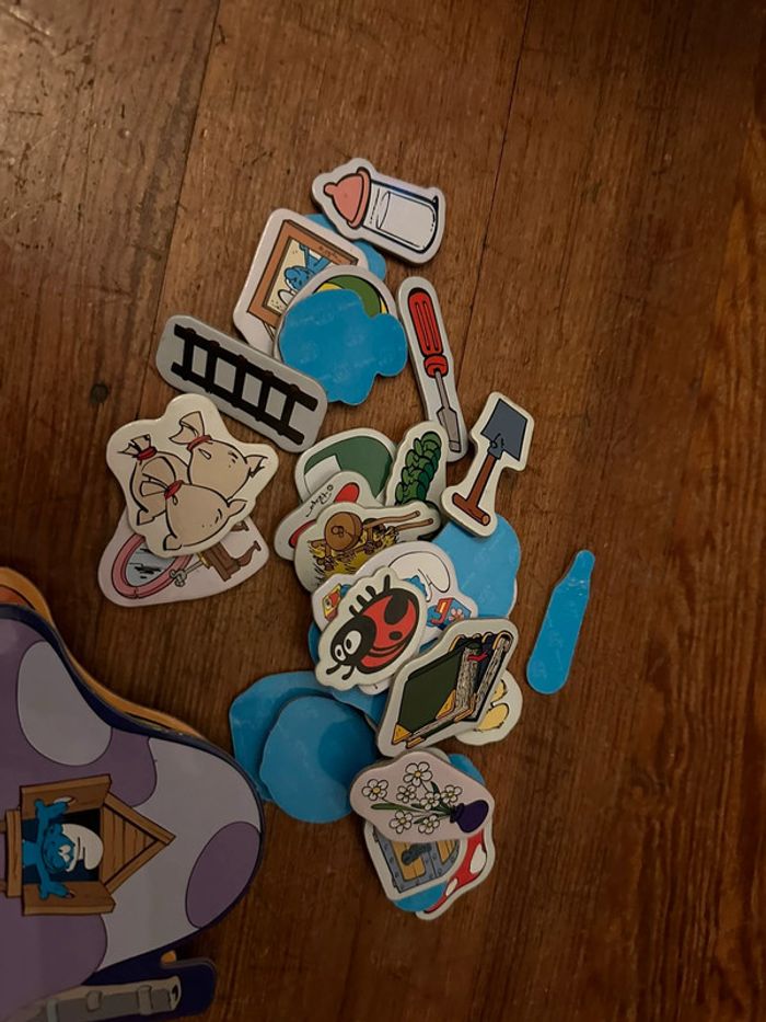 Loto ancien jeu Schtroumpfs Smurfs 36 pièces Peyo jeu société enfant - photo numéro 4