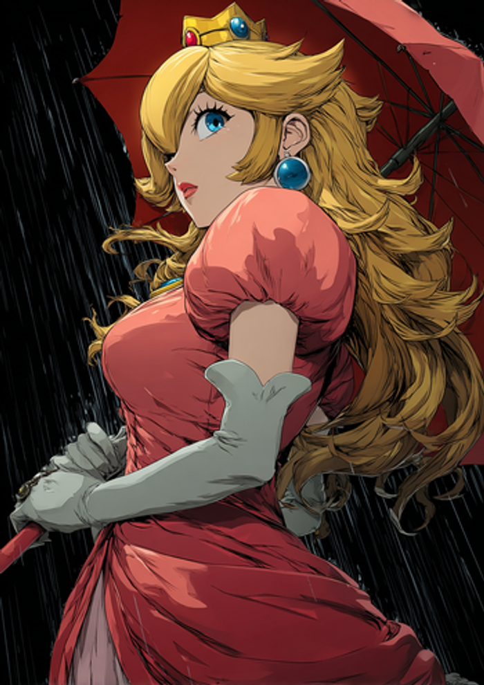 Poster métallique 30cm x 42cm Princesse Peach Mario + aimant mural fourni. - photo numéro 3