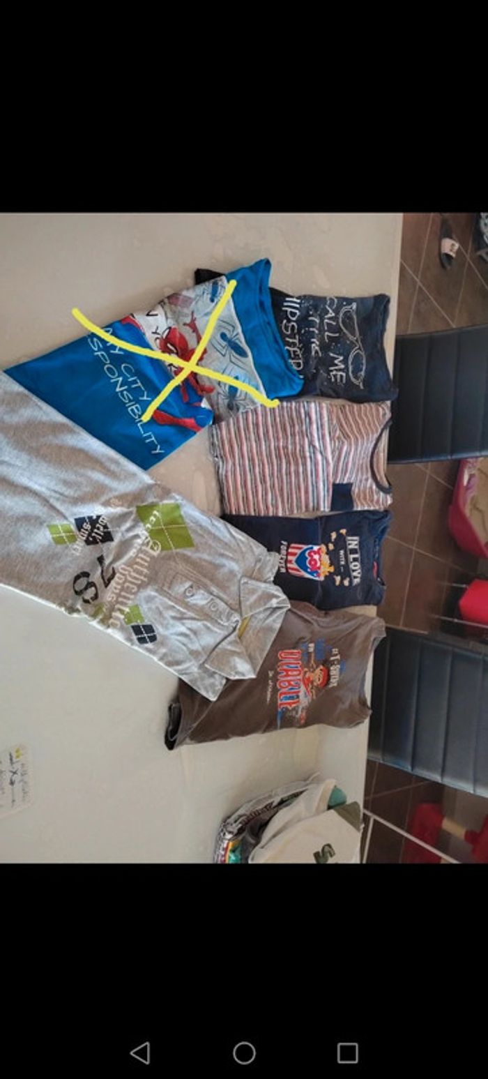 Lot T-shirts garçon manches courtes