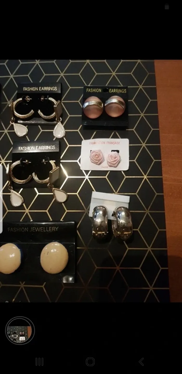 Lot de 10 paires de boucle d'oreille - photo numéro 4