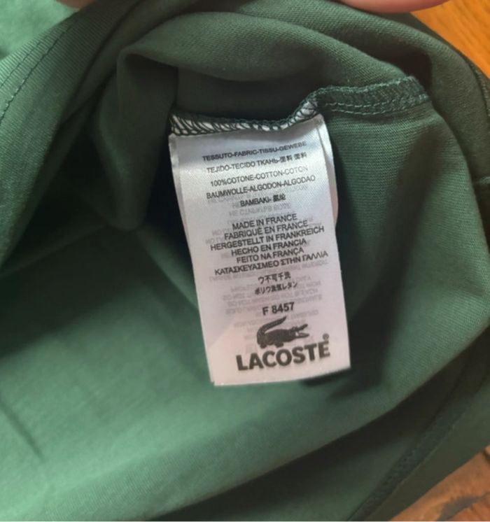 Tshirt lacoste - photo numéro 3