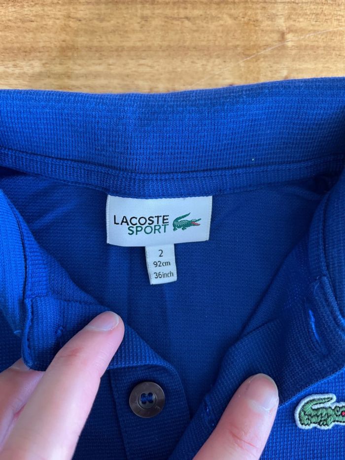 Polo Lacoste bleu - photo numéro 2