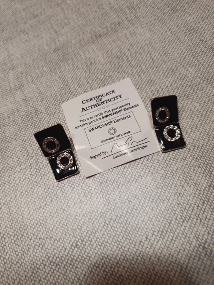 Collier triptyque Swarovski