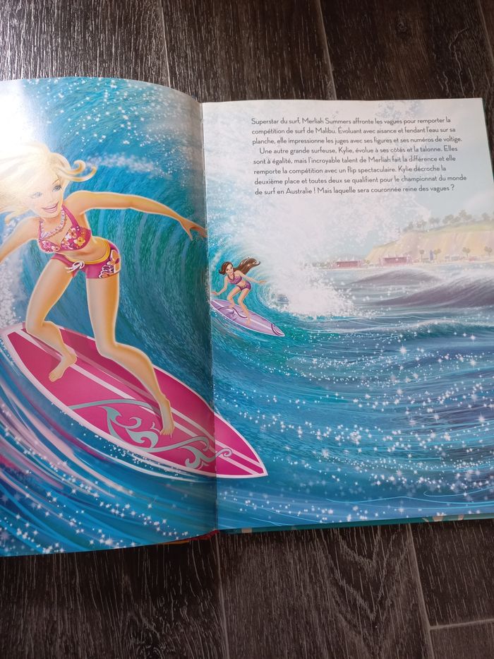 Lot 2 grand livres barbie sirène fée - photo numéro 2