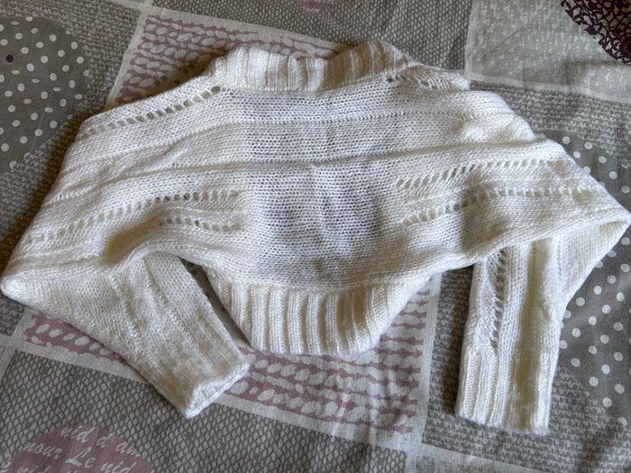 Gilet boléro court à manches longues fille - photo numéro 4