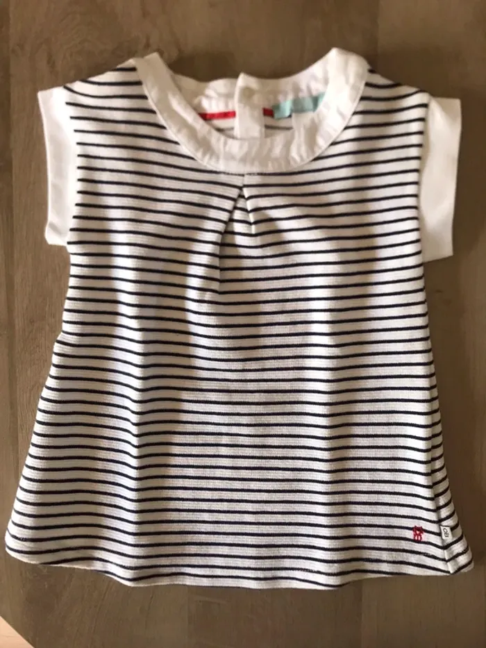 Robe marinière manches courtes