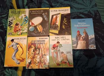 Lot livre bibliothèque verte