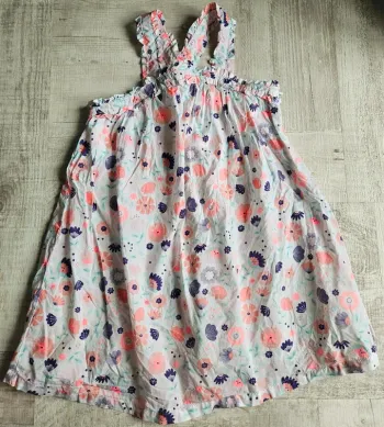 Robe fleurie sergent major 9 ans
