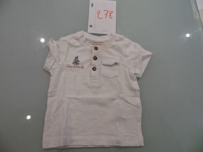 t-shirt 9 mois manche court orchestra