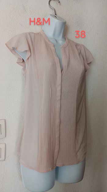 Chemise voile manches courtes s femme.38.