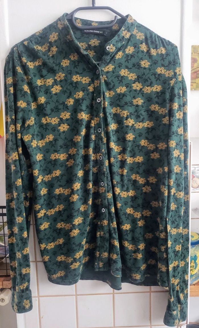 Chemise boutonnée manches longues