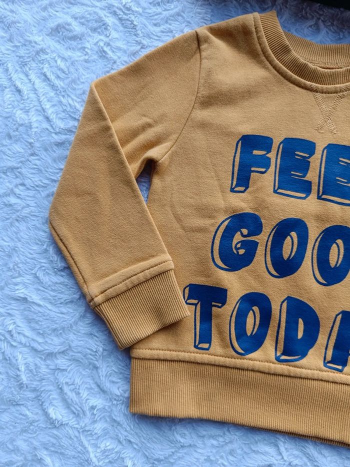 Sweat Garçon 3 ans Feel good today Tissaia - photo numéro 4