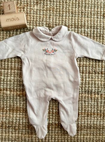 Pyjama coton Vertbaudet 1mois / 54cm