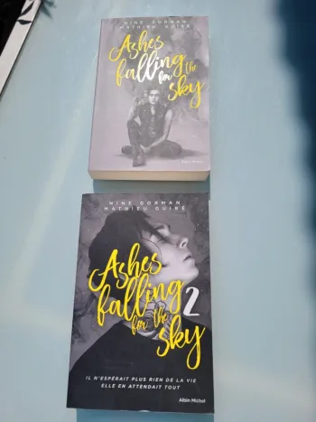 2 romans Young Adult de Nine Gorman et Mathieu Guibé : Ashes falling for the sky, tomes 1 et 2