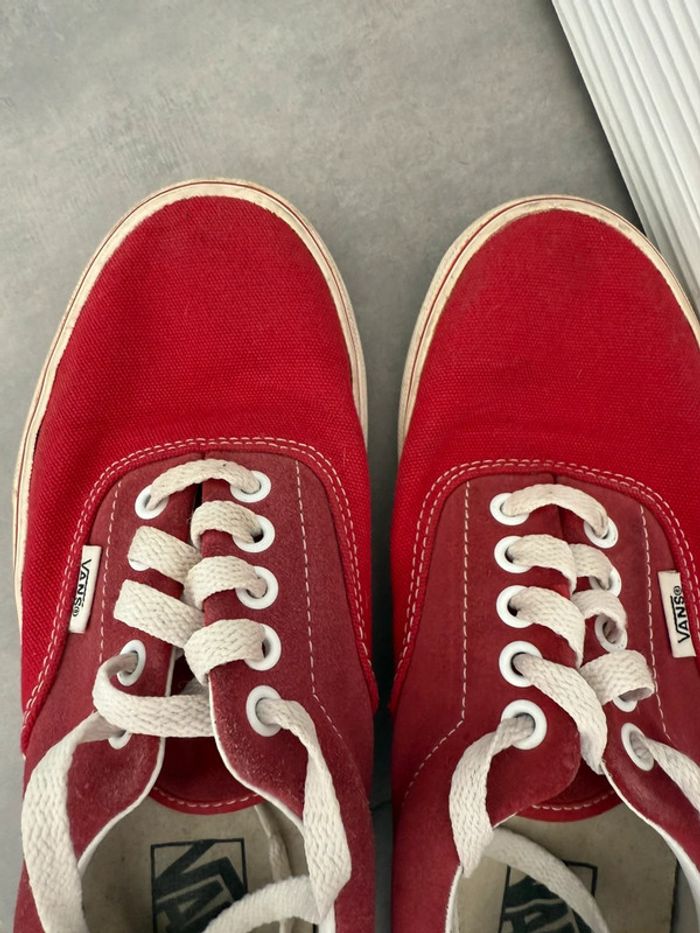 Vans basses femme rouges et blanches - photo numéro 4
