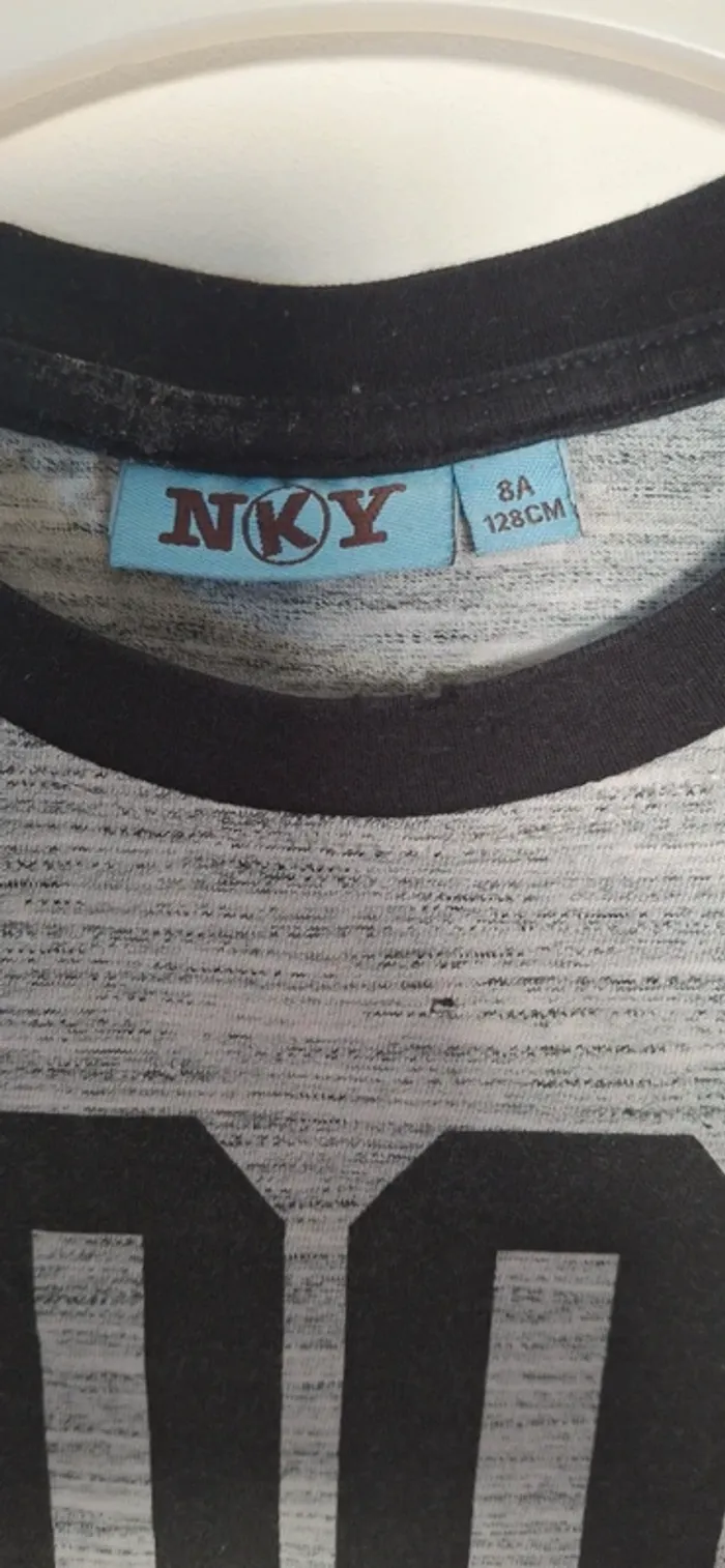 T-shirt enfant NKY Taille 128 cm / 8 ans Modèle "COOL" - photo numéro 3