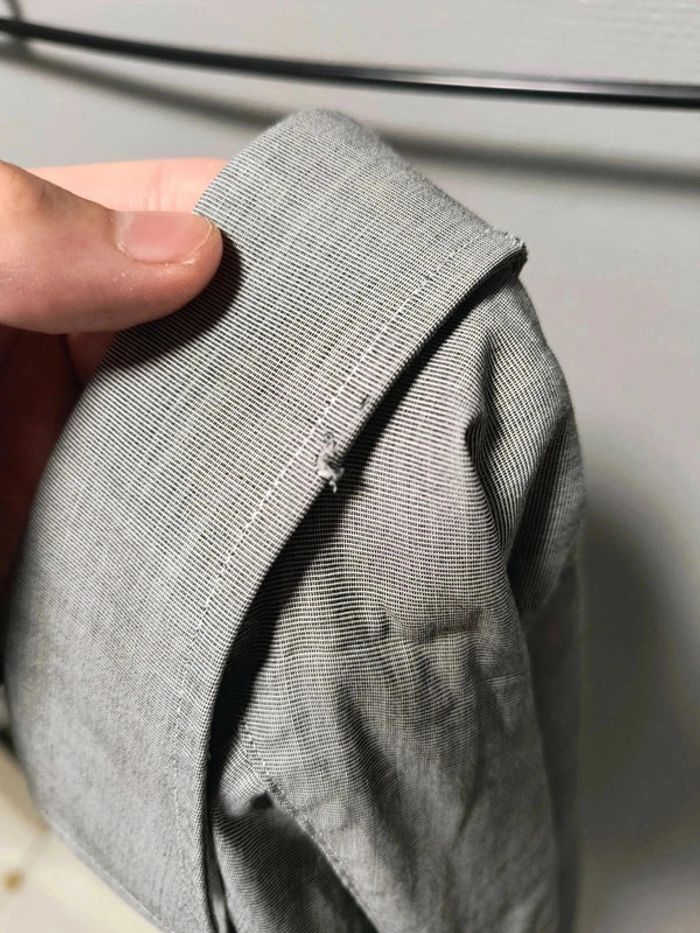 Chemise Ralph Lauren grise à motif micro-carreaux – Élégance intemporelle - photo numéro 8