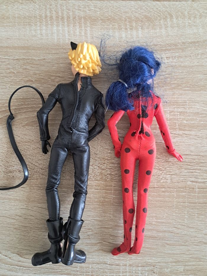 Poupées articulées miraculous et chat noir - photo numéro 4