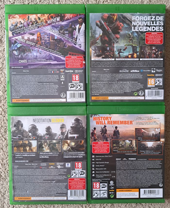 Lot de 4 jeux Xbox One - photo numéro 3