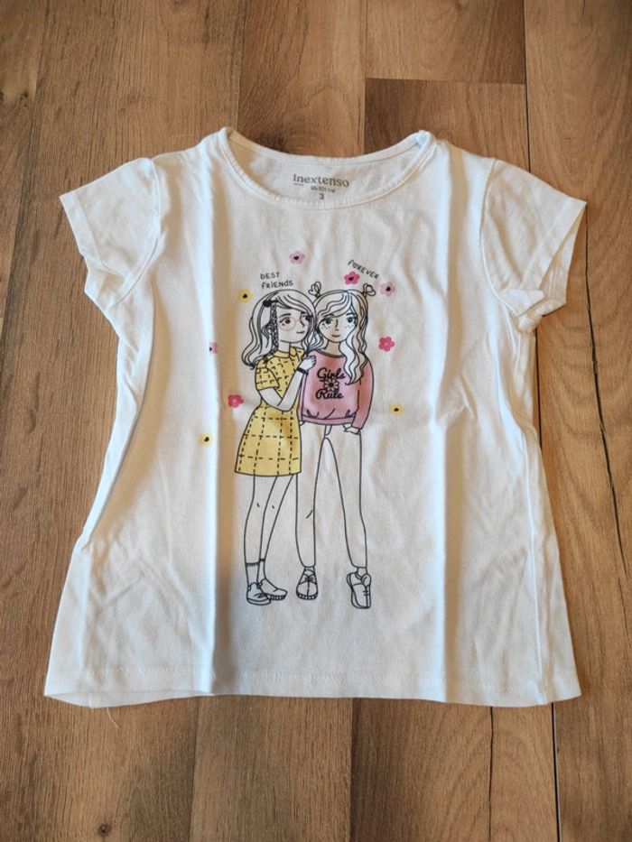Tee-shirt 3 ans in extenso neuf sans étiquette