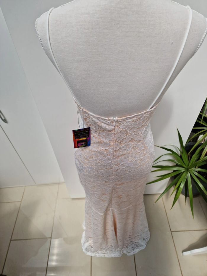 Robe De Mariée Sirène Dentelle Nude - photo numéro 7