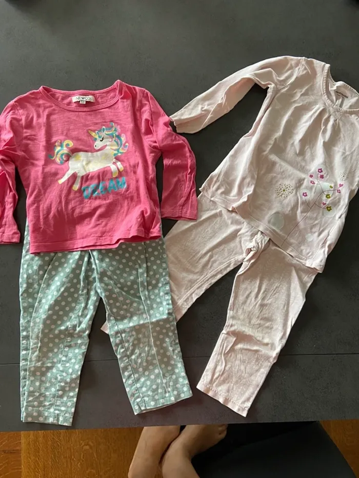 Lot de 2 pyjamas mi-saison fille 3 ans