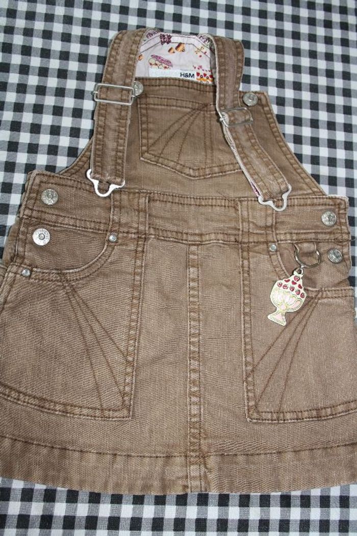 Robe salopette en marron clair de H&M en 1/1,5 an