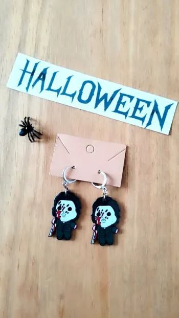 Boucles d'oreilles Halloween Michael Myers