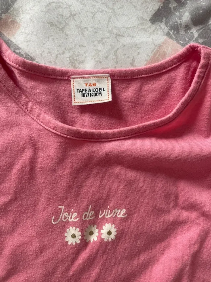 Teeshirt fille dentelle - photo numéro 3