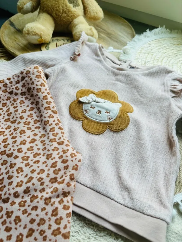 Ensemble Sergent Major 18M brun beige rose - photo numéro 2