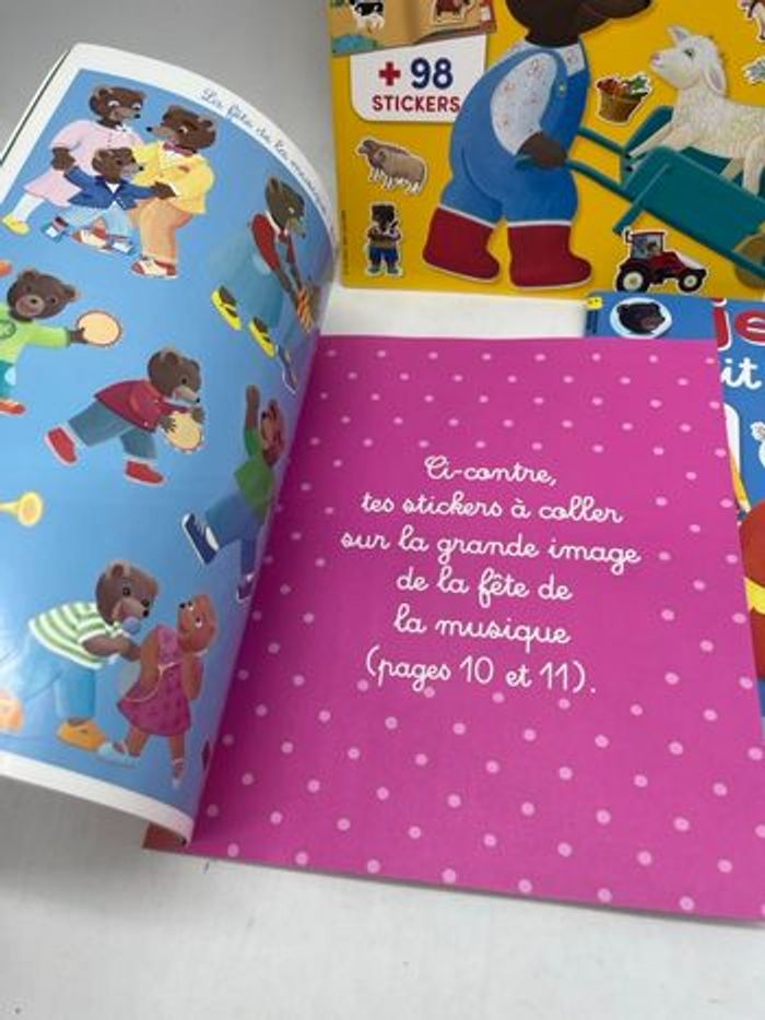 Lot de 3 magazines Livres d’activités je colle avec Petit Ours brun Neuf - photo numéro 5