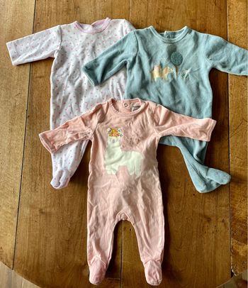 Lot pyjamas bébé fille 3 mois